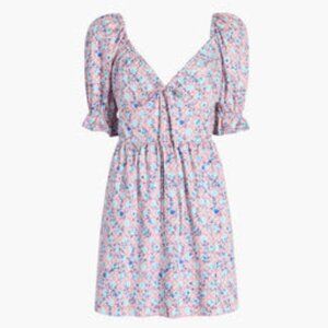 Hill House - The Ophelia Mini Dress - Pink Basketweave Vine